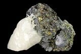 Iridescent Chalcopyrite, Calcite and Galena Association - Peru #149702-1